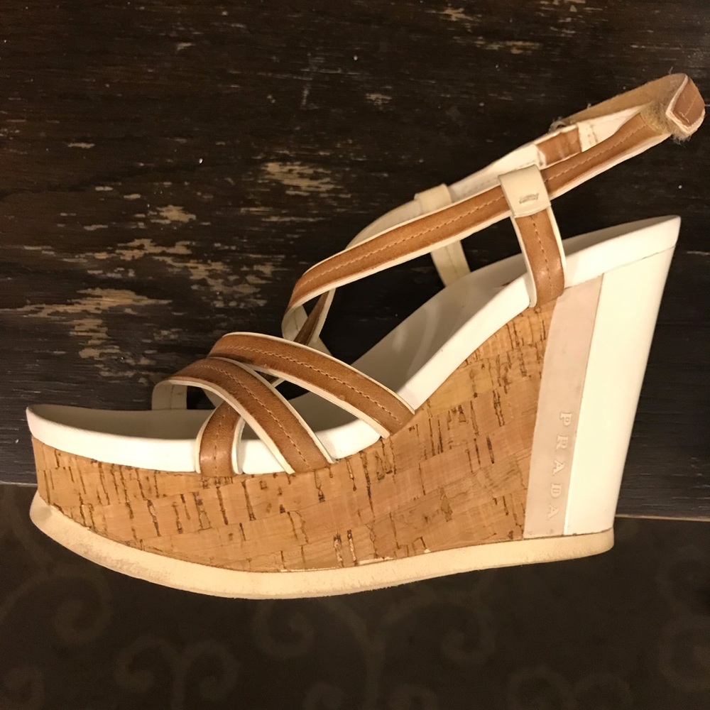 Prada Sport cork and white patent leather - Picture 3 of 3
